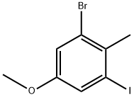 1-Bromo-3-iodo-5-methoxy-2-methylbenzene Structure