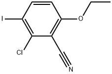 2-Chloro-6-ethoxy-3-iodobenzonitrile Structure