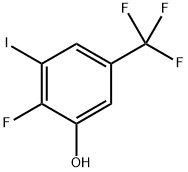 2-Fluoro-3-iodo-5-(trifluoromethyl)phenol Structure