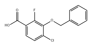 3-(benzyloxy)-4-chloro-2-fluorobenzoic acid Structure