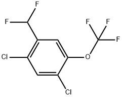 1,5-Dichloro-2-(difluoromethyl)-4-(trifluoromethoxy)benzene Structure