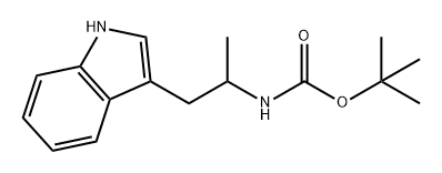 tert-butyl (1-(1H-indol-3-yl)propan-2-yl)carbamate Structure