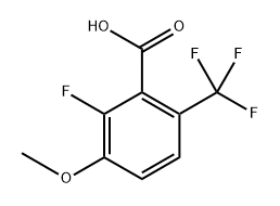 2-(2-Fluoro-3-methoxy-6-(trifluoromethyl)phenyl)-4,4,5,5-tetramethyl-1,3,2-dioxaborolane Structure