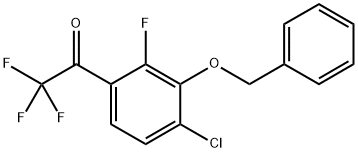 1-(3-(Benzyloxy)-4-chloro-2-fluorophenyl)-2,2,2-trifluoroethanone Structure