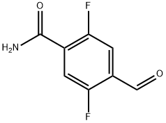 2,5-difluoro-4-formylbenzamide Structure