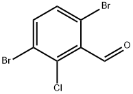 3,6-Dibromo-2-chlorobenzaldehyde Structure