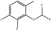 2-(Difluoromethoxy)-3-fluoro-4-iodo-1-methylbenzene Structure