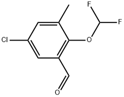 5-Chloro-2-(difluoromethoxy)-3-methylbenzaldehyde Structure