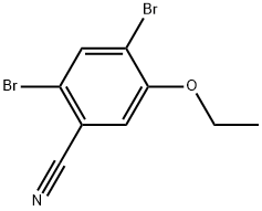 2,4-Dibromo-5-ethoxybenzonitrile Structure