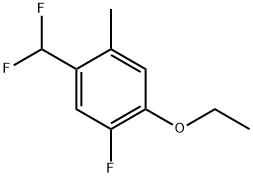 1-(Difluoromethyl)-4-ethoxy-5-fluoro-2-methylbenzene Structure