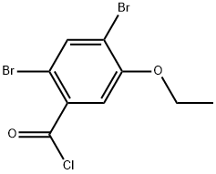 2,4-Dibromo-5-ethoxybenzoyl chloride Structure