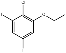 2-chloro-1-ethoxy-3-fluoro-5-iodobenzene Structure