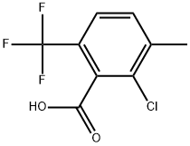 2-Chloro-3-methyl-6-(trifluoromethyl)benzoic acid 구조식 이미지