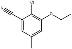 2-Chloro-3-ethoxy-5-methylbenzonitrile Structure