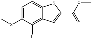 Methyl 4-fluoro-5-(methylthio)benzo[b]thiophene-2-carboxylate Structure