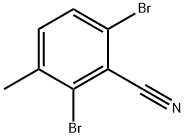 2,6-Dibromo-3-methylbenzonitrile Structure