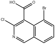 5-Bromo-3-chloroisoquinoline-4-carboxylic acid Structure