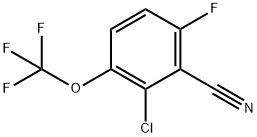 2-Chloro-6-fluoro-3-(trifluoromethoxy)benzonitrile Structure