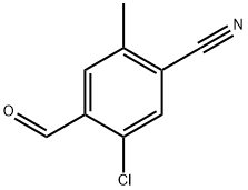 5-Chloro-4-formyl-2-methylbenzonitrile Structure