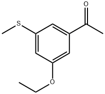 1-(3-Ethoxy-5-(methylthio)phenyl)ethanone Structure