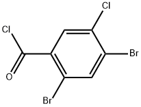 2,4-Dibromo-5-chlorobenzoyl chloride Structure