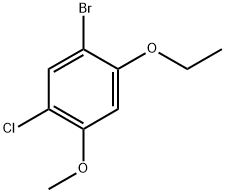 1-bromo-5-chloro-2-ethoxy-4-methoxybenzene Structure