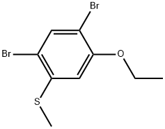 1,5-Dibromo-2-ethoxy-4-(methylthio)benzene Structure