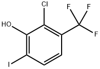 2-Chloro-6-iodo-3-(trifluoromethyl)phenol Structure