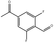 4-acetyl-2,6-difluorobenzaldehyde Structure