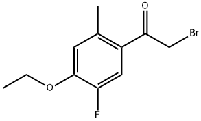 2-Bromo-1-(4-ethoxy-5-fluoro-2-methylphenyl)ethanone Structure