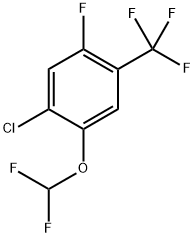 1-Chloro-2-(difluoromethoxy)-5-fluoro-4-(trifluoromethyl)benzene Structure