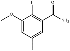 2-Fluoro-3-methoxy-5-methylbenzamide Structure