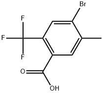 4-Bromo-5-methyl-2-(trifluoromethyl)benzoic acid Structure