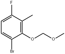 1-Bromo-4-fluoro-2-(methoxymethoxy)-3-methylbenzene 구조식 이미지