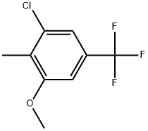 1-Chloro-3-methoxy-2-methyl-5-(trifluoromethyl)benzene Structure