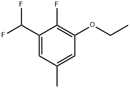 1-(Difluoromethyl)-3-ethoxy-2-fluoro-5-methylbenzene Structure