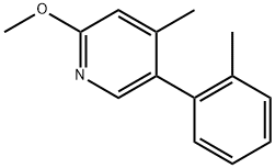 2-methoxy-4-methyl-5-(o-tolyl)pyridine Structure