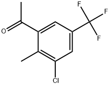 1-[3-Chloro-2-methyl-5-(trifluoromethyl)phenyl]ethanone Structure