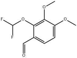 2-(Difluoromethoxy)-3,4-dimethoxybenzaldehyde Structure