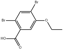 2,4-Dibromo-5-ethoxybenzoic acid Structure