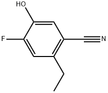 2-Ethyl-4-fluoro-5-hydroxybenzonitrile Structure