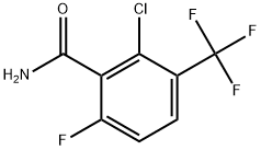 2-Chloro-6-fluoro-3-(trifluoromethyl)benzamide Structure