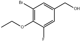 (3-Bromo-4-ethoxy-5-fluorophenyl)methanol Structure