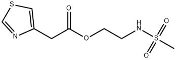 2-(Methylsulfonyl)aminoethyl 4-thiazoleacetate Structure