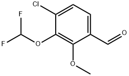 4-Chloro-3-(difluoromethoxy)-2-methoxybenzaldehyde Structure