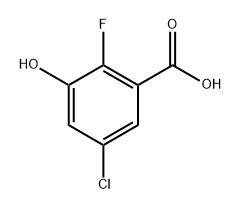 5-chloro-2-fluoro-3-hydroxybenzoic acid Structure