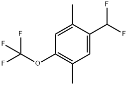 1-(Difluoromethyl)-2,5-dimethyl-4-(trifluoromethoxy)benzene Structure