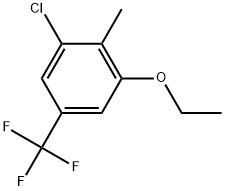 1-Chloro-3-ethoxy-2-methyl-5-(trifluoromethyl)benzene Structure