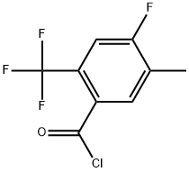 4-Fluoro-5-methyl-2-(trifluoromethyl)benzoyl chloride Structure