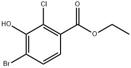 Ethyl 4-bromo-2-chloro-3-hydroxybenzoate Structure